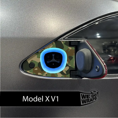 Camo Tesla Charge Port Wrap | Model X