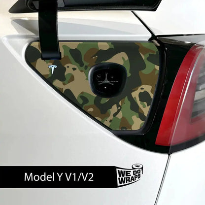 Camo Tesla Charge Port Wrap | Model Y