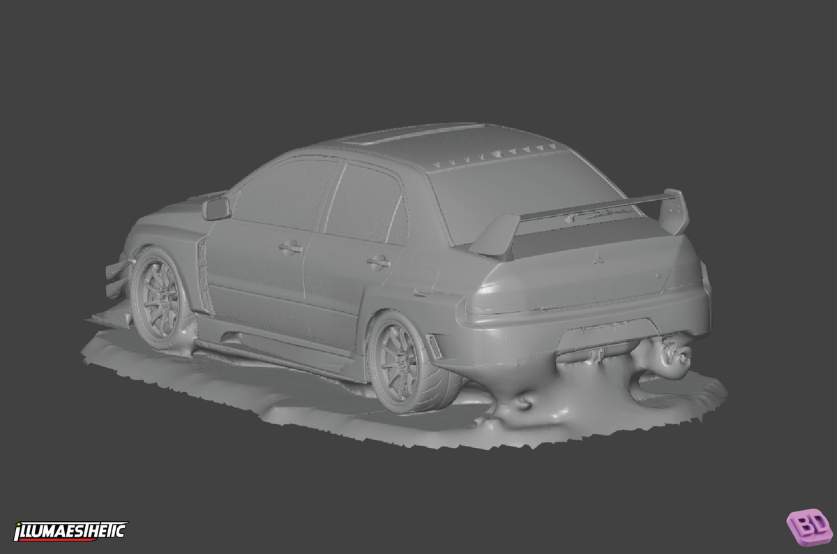 Mitsubishi Lancer Evolution 8 (CT9A) 3D Scan (2003-2005)