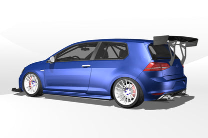 Diffuser V1+ – Volkswagen Golf (Mk7, 2014-2021)