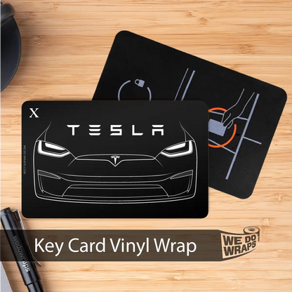 Model X Front Outline | NFC Key Card Wrap
