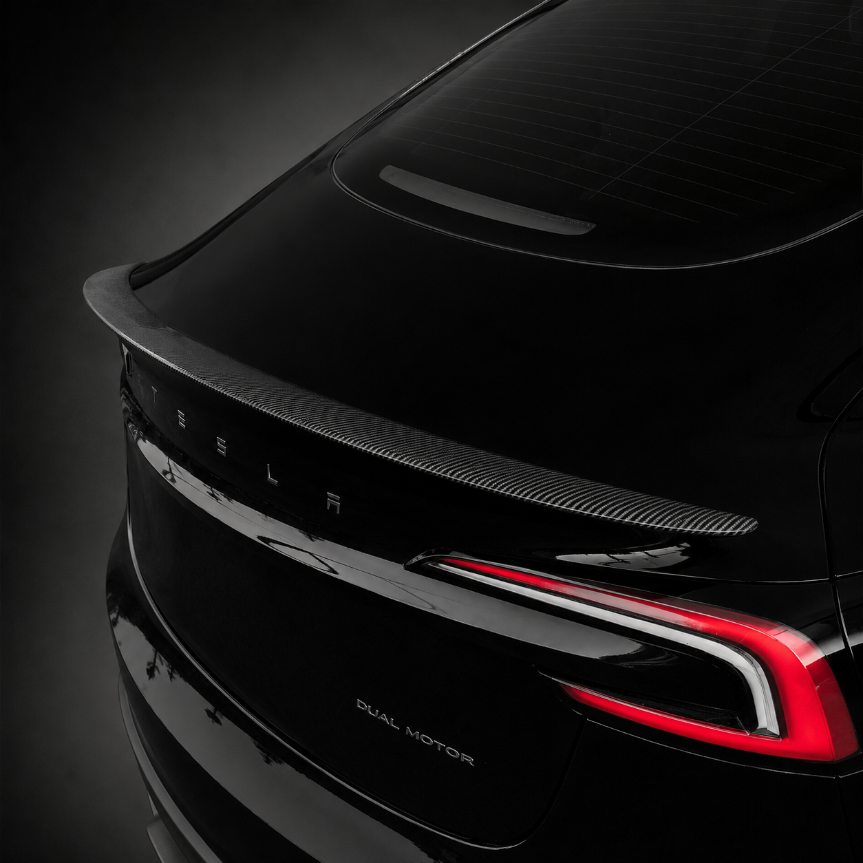 TESLA MODEL 3 HIGHLAND REAR TRUNK SPOILER REAL PRE-PREG DRY CARBON FIBER MATTE OR GLOSS