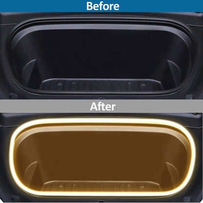 Tesla Model Y Juniper Frunk LED Light Strip 2025 | Ambient Warm Lighting Kit for Model Y Accessories 2020-2026 | Interior Upgrade for Front Trunk