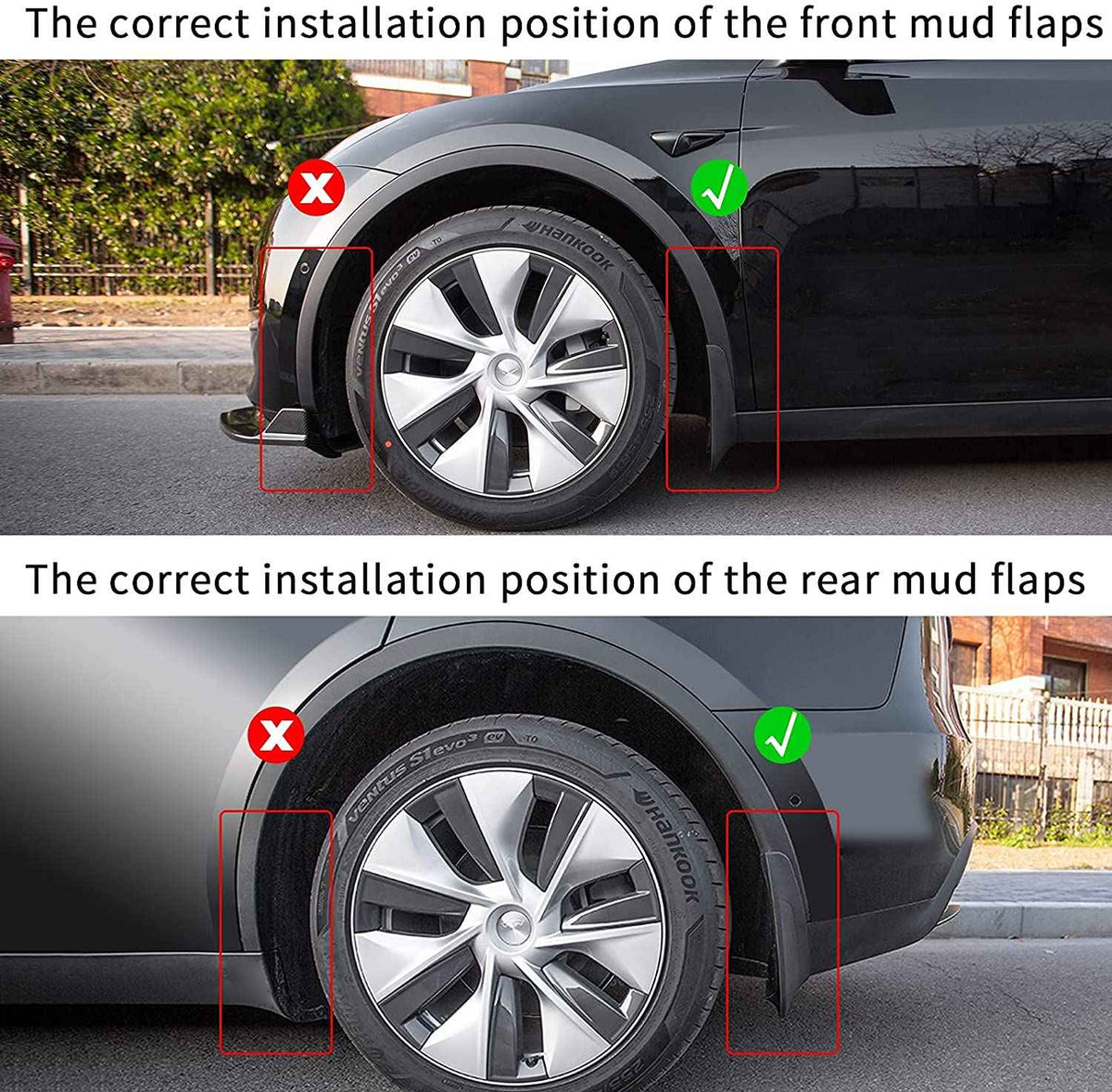 Premium Mud Flaps | Tesla Model Y