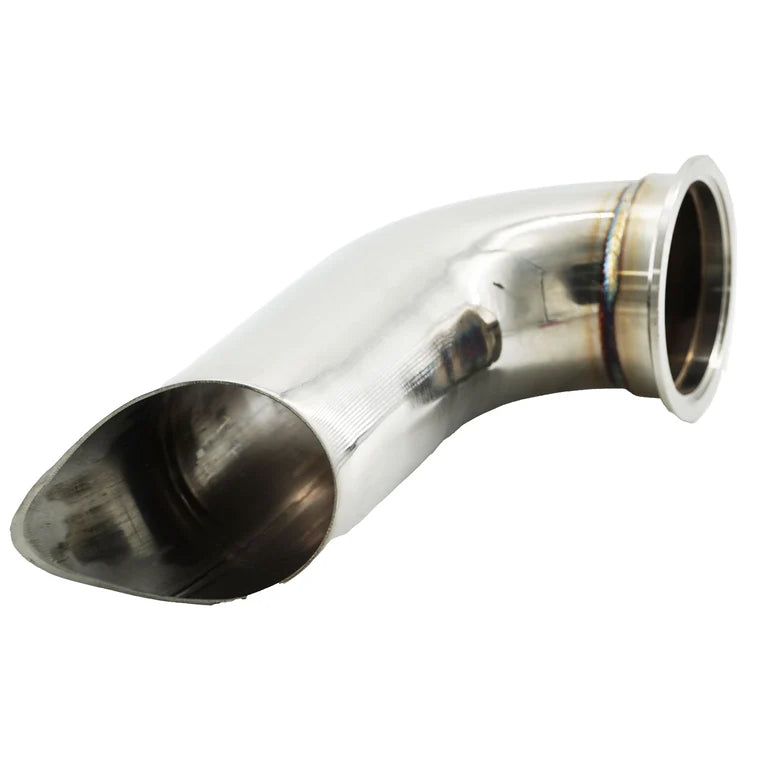 BULL BOOST PERFORMANCE N54 B58 3" Single Turbo Tear Drop Hood Exit For BMW