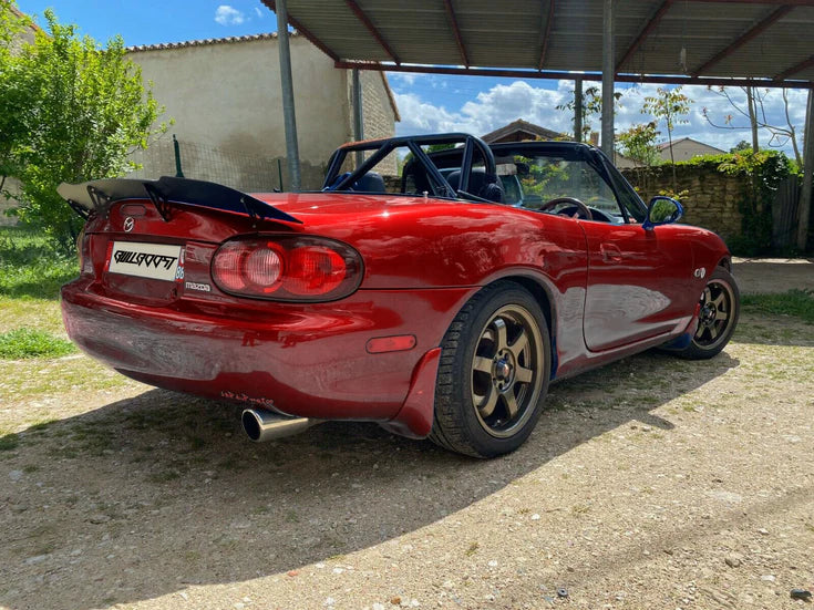 BULL BOOST PERFORMANCE NB Mazda Miata Custom Aggressive Ducktail Duckbill Trunk Spoiler Duckwing