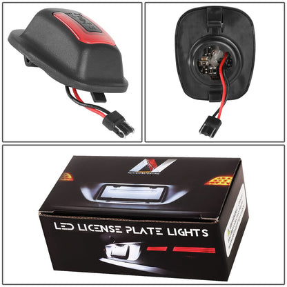 1994-2004 Nissan Xterra / Frontier LED License Plate Lamp White Red