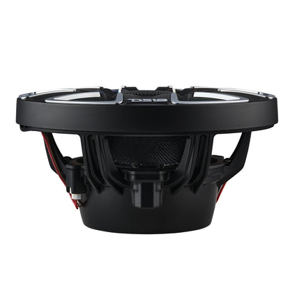 8” Marine Coaxial Speaker With Kevlar Cone, Bullet Tweeter, Neodymium Magnet, and Digital LED Lights | 200W RMS 4-Ohm
