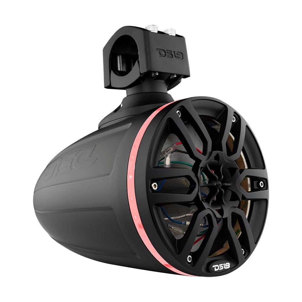 NXL 8" Marine and Powersports Empty Tower LED RGB Lights -Black