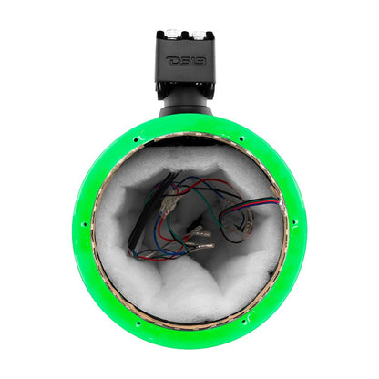 NXL 8" Marine and Powersports Empty Tower LED RGB Lights -Black