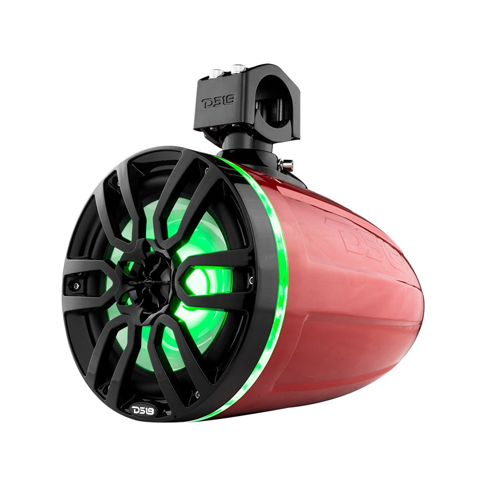 NXL 8" Marine and Powersports Towers LED RGB Lights 125 Watts Rms - Red