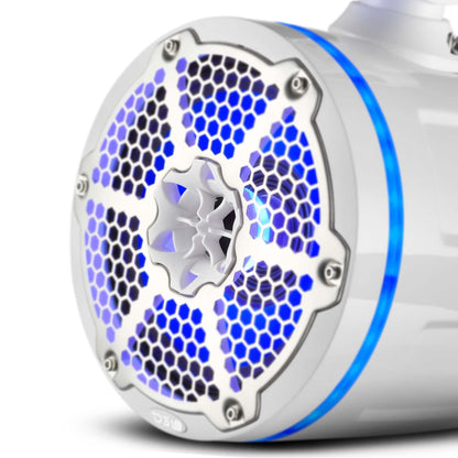 Jeep Gladiator JT Mounting Bar + 4x 8” Marine Tower Speakers with RGB LED Lights