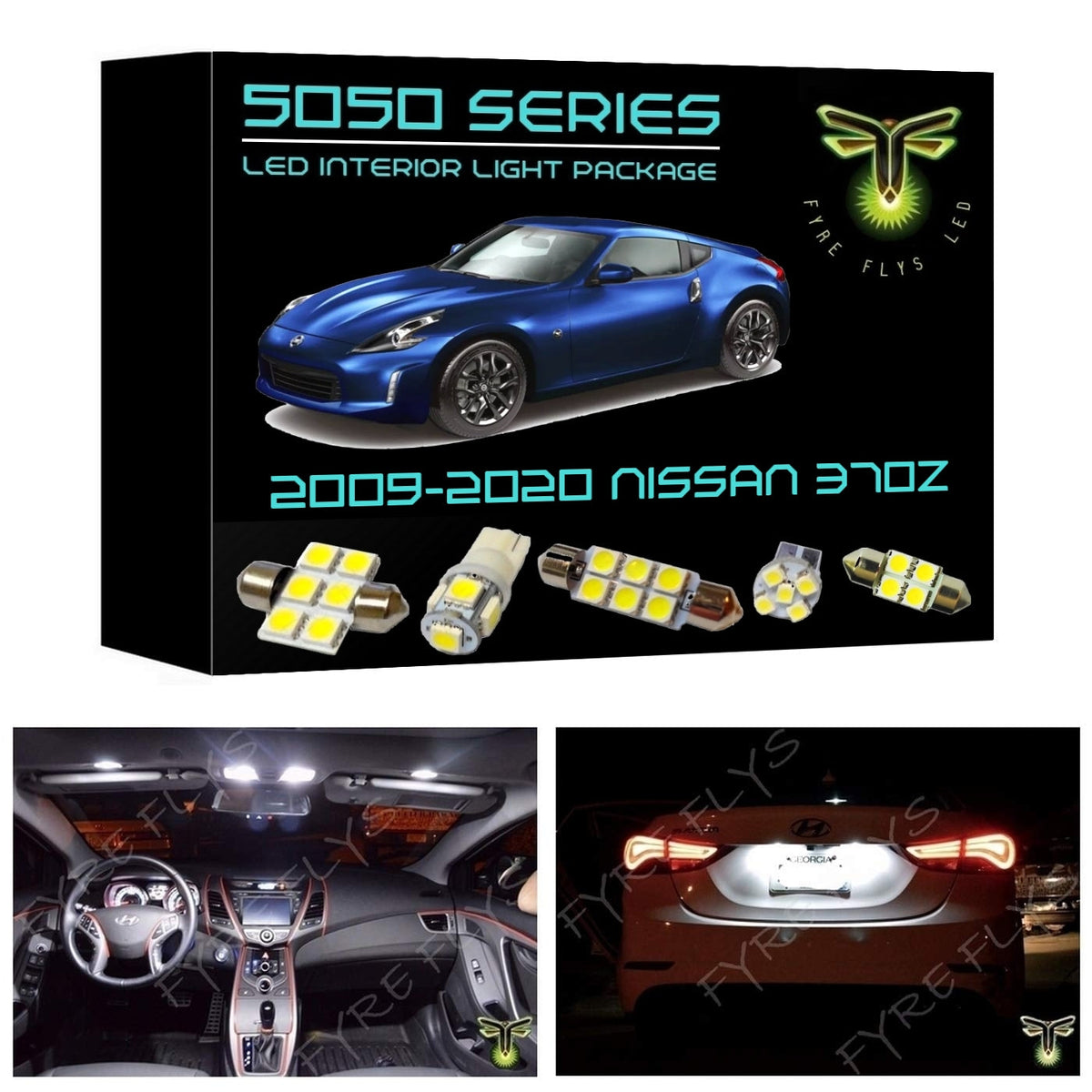2009-2020 Nissan 370Z LED interior light kit 5050 Series