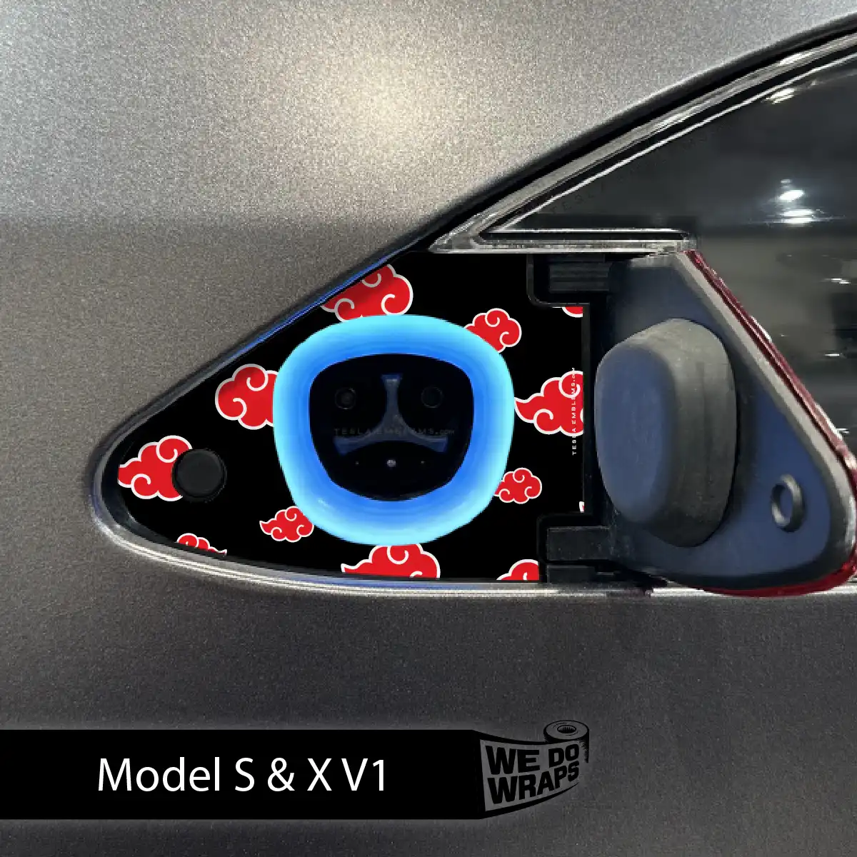 Kumo Clouds Tesla Charge Port Wrap | Model S