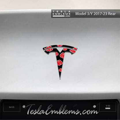 Kumo Clouds Tesla Emblem Decals (Front + Back) | Model Y