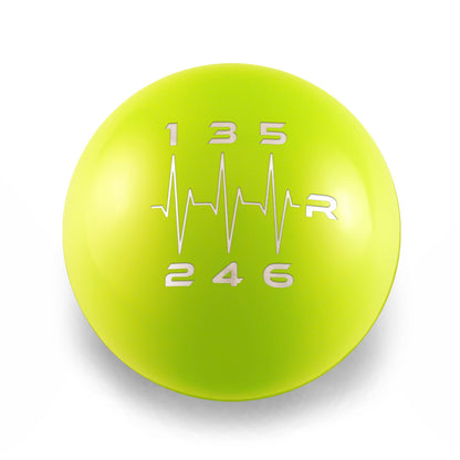Billetworkz Weighted Shift Knob - 6-Speed Heartbeat Engraving - Honda