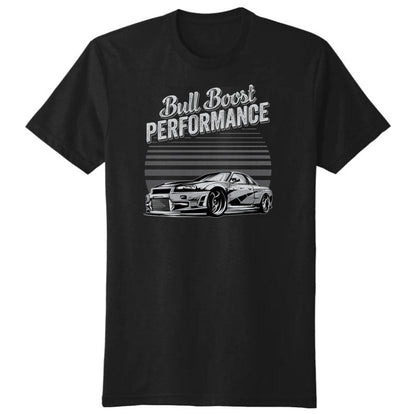 Bull Boost Performance Premium Automotive Cotton Crew Tee Shirts