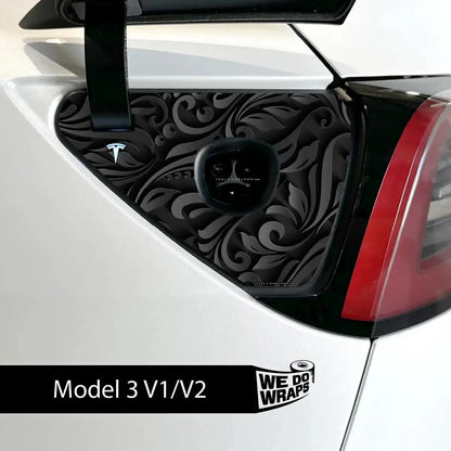 Nocturnal Petals Tesla Charge Port Wrap | Model 3