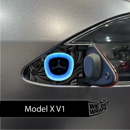 Nocturnal Petals Tesla Charge Port Wrap | Model X