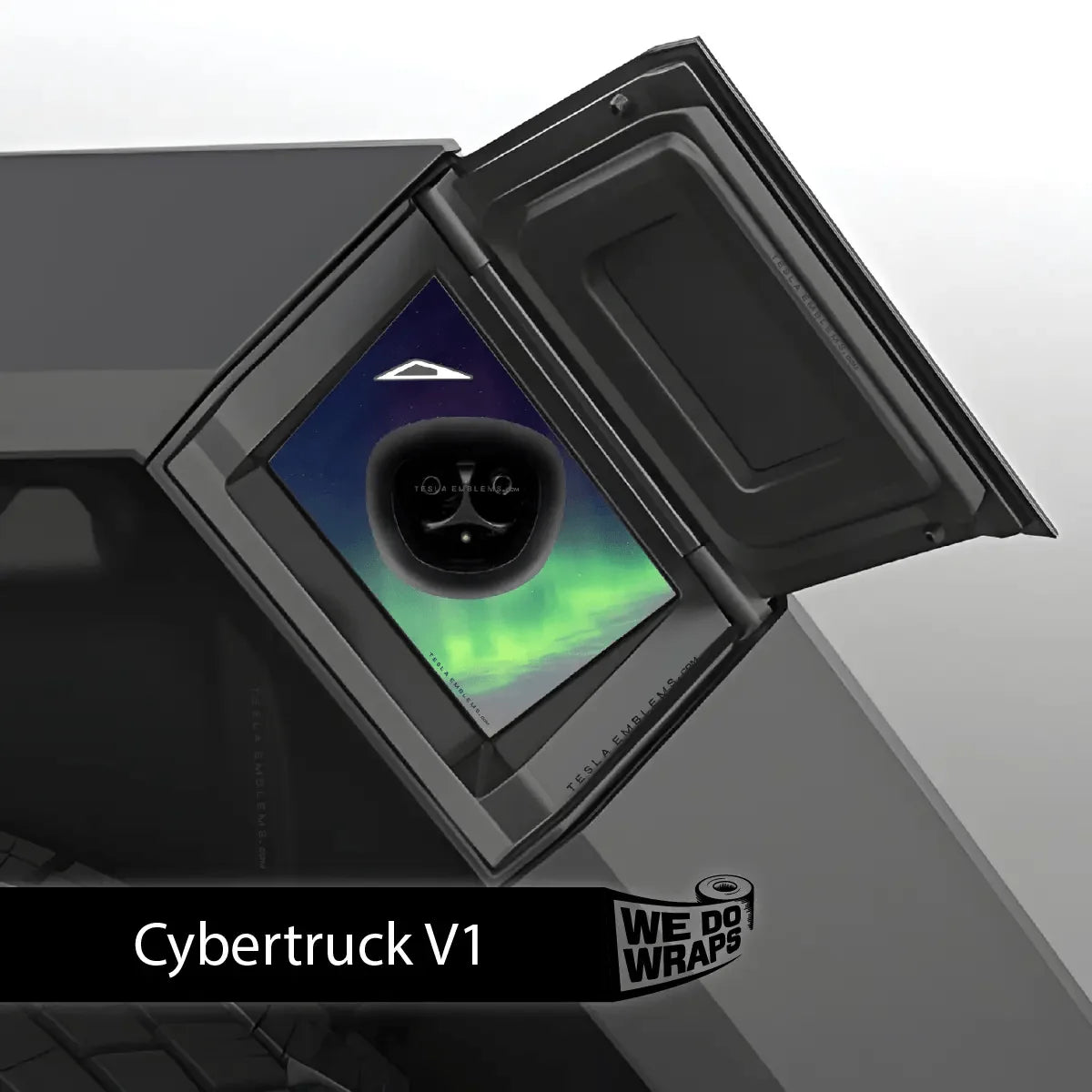 Northern Lights Tesla Charge Port Wrap | Cybertruck