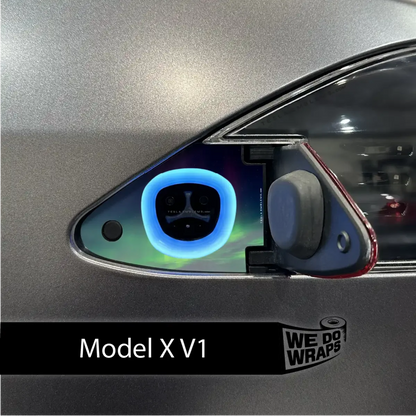 Northern Lights Tesla Charge Port Wrap | Model X