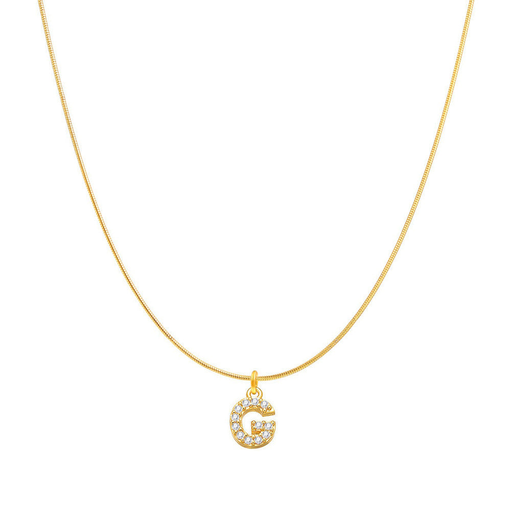 Fashion Personality Round Snake Clavicle Chain Female