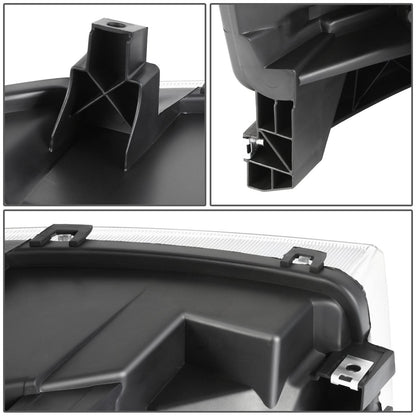 09-12 Ford Flex OE Style HID Headlights - Black Housing Left Side