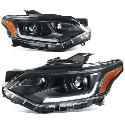 2018 Chevrolet Traverse OE Style Black Housing Headlights - Amber