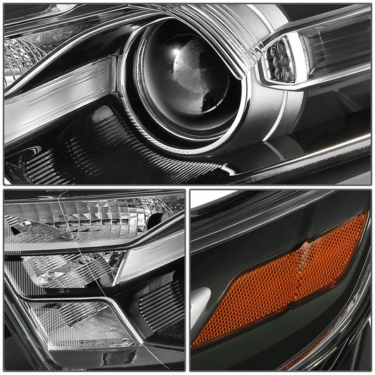 2013-2019 Ford Taurus OE Style Left Headlight - Black Housing