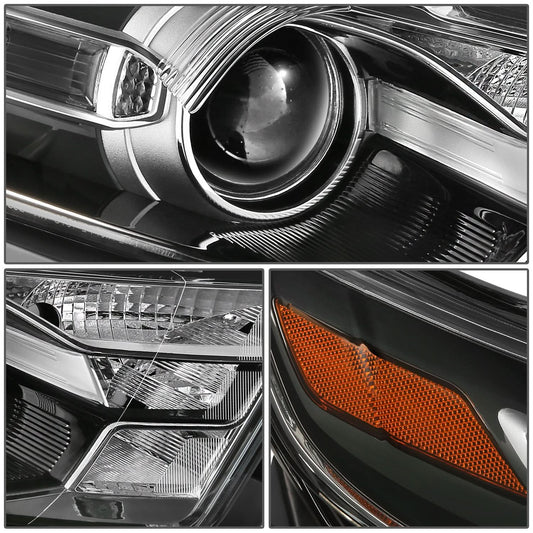 2013-2019 Ford Taurus OE Style Right Headlight - Black Housing