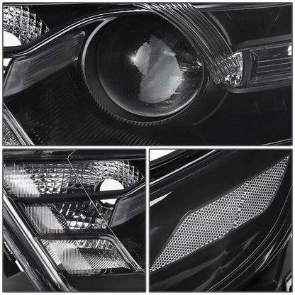 13-19 Ford Taurus OE Style Halogen Headlights Black Housing Clear