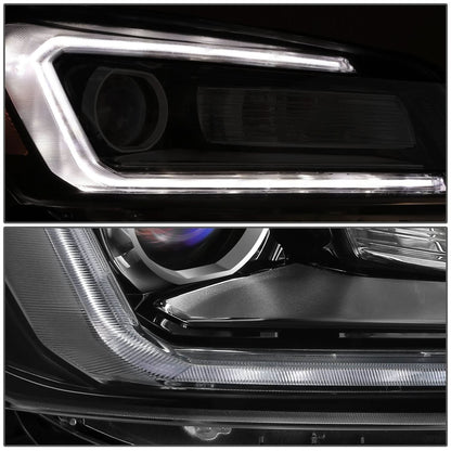 2013-2016 GMC Acadia Projector Headlights - Right Side Black Housing