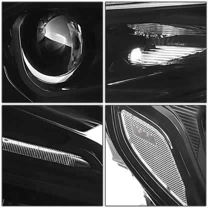 2018-2021 GMC Terrain OE Style Headlights - Black Housing Clear Reflector