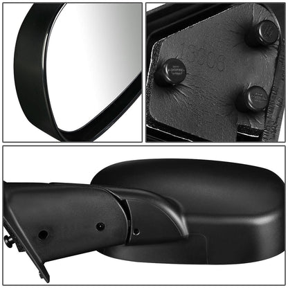 98-02 Dodge Ram OEM Style Manual Side Mirror - Right Black