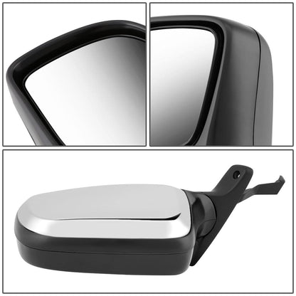 92-97 Ford Bronco F-150 F-250 F-350 Manual Chrome Left Mirror