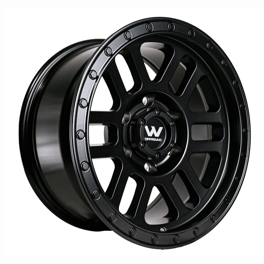 Whistler OF3 Full Satin Black Wheels – Set of 4