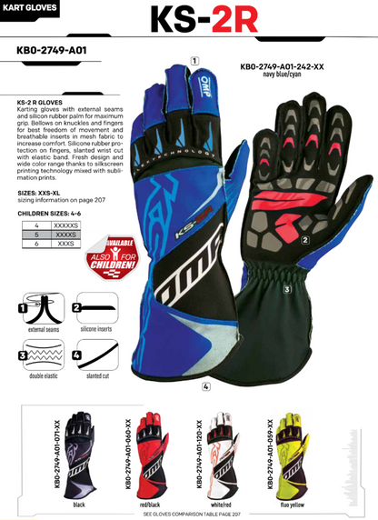 OMP KS-2R Kart Racing Gloves | CIK-FIA Level 2