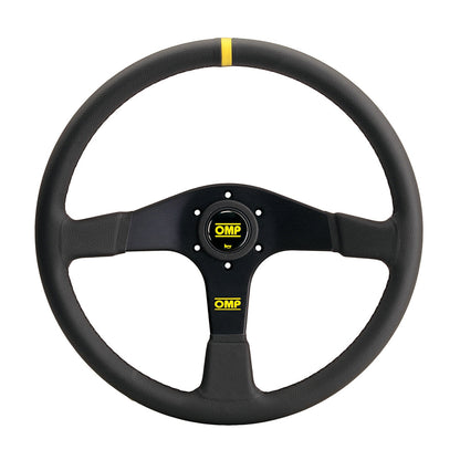 OMP Velocita 380 Steering Wheel – 380mm Flat Leather or Suede Racing Wheel