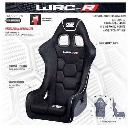 OMP WRC-R Racing Seat | Regular or XL (2030)
