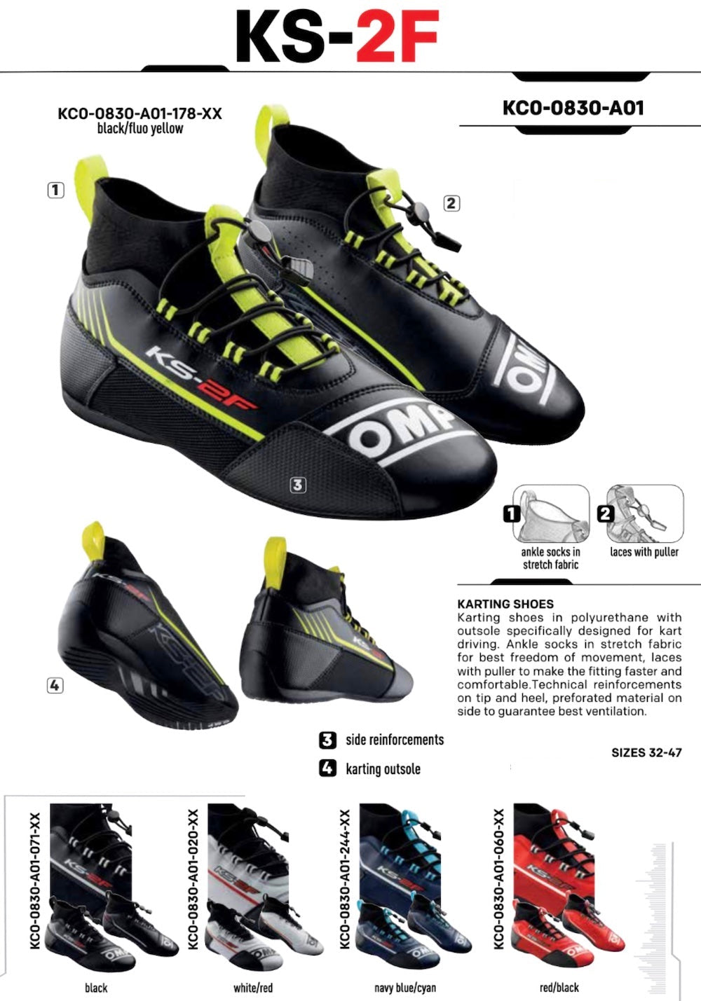 OMP KS-2F Kart Racing Shoe