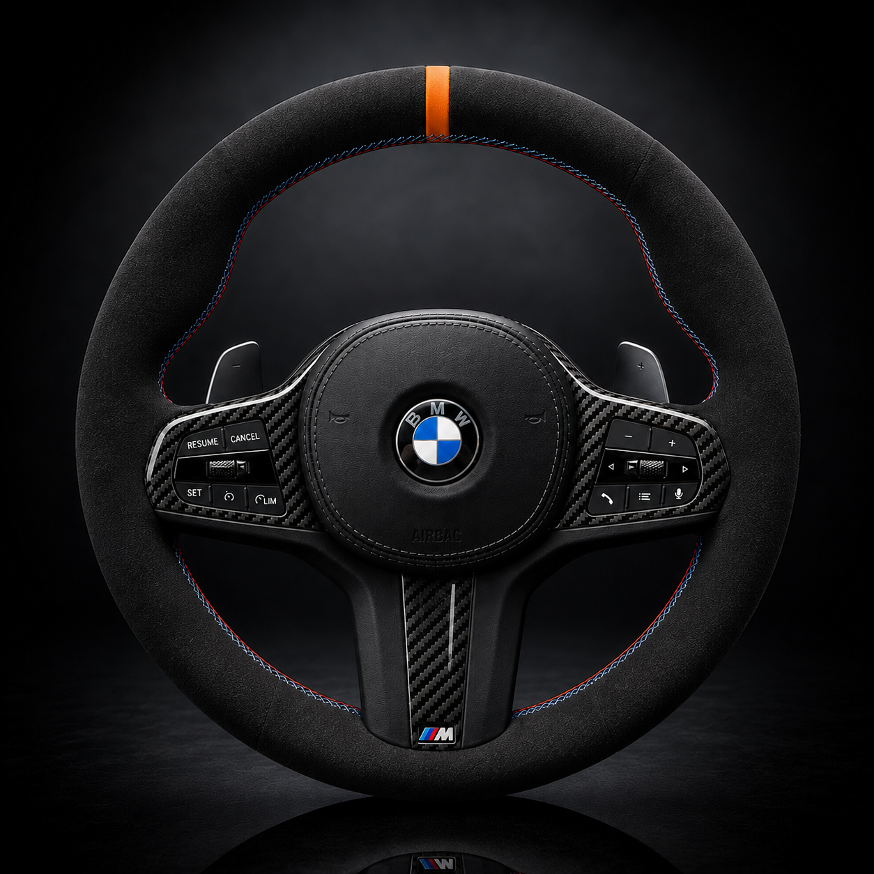BMW G-Series Alcantara Suede Steering Wheel Cover DIY (Plain Alcantara) G80 G20 G30 M3 M4 M340i