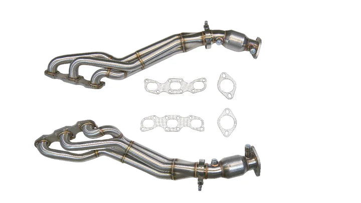 PLM Long Tube Headers Catted – Nissan VQ35DE / VQ35HR / VQ37VHR 350Z, G35, G37, 370Z