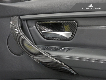 AutoTecknic Carbon Door Grip Handle Trim Set - BMW F8X M3/ M4