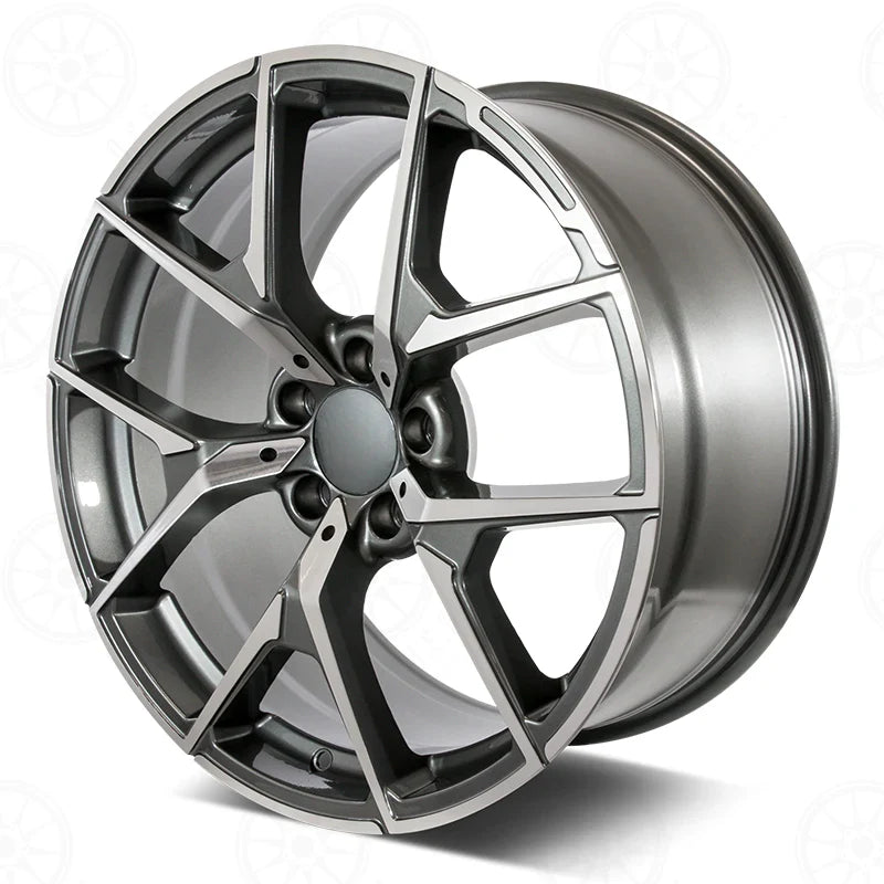 MB19 18x9.5 5x112 +35 66.6 Gunmetal Machined Face