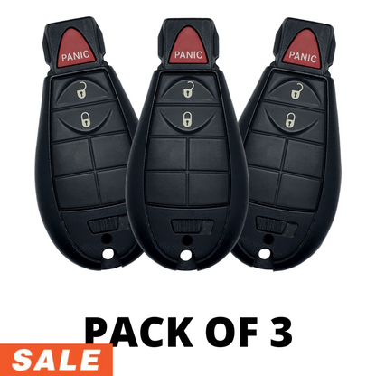 Dodge Ram 3 Button Fobik 2013-2022 For GQ4-53T | Aftermarket (3 PACK)