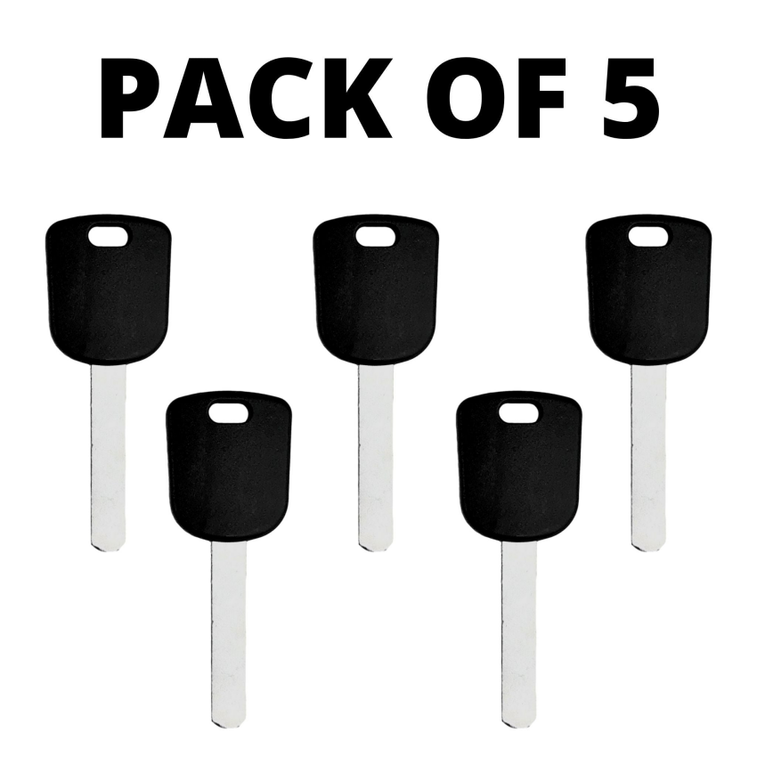 HO03 Transponder Key for Honda Acura 2003-2016 | Aftermarket (5 Pack)