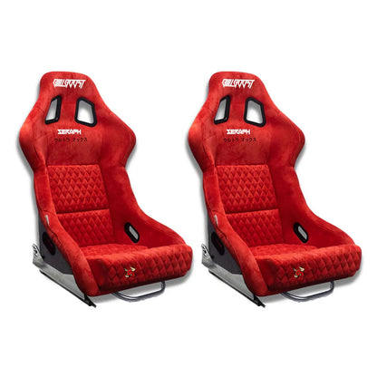 Bull Boost Performance Ultra-Max Adjustable Racing Bucket Seats w/ Seat sliders (Pair)