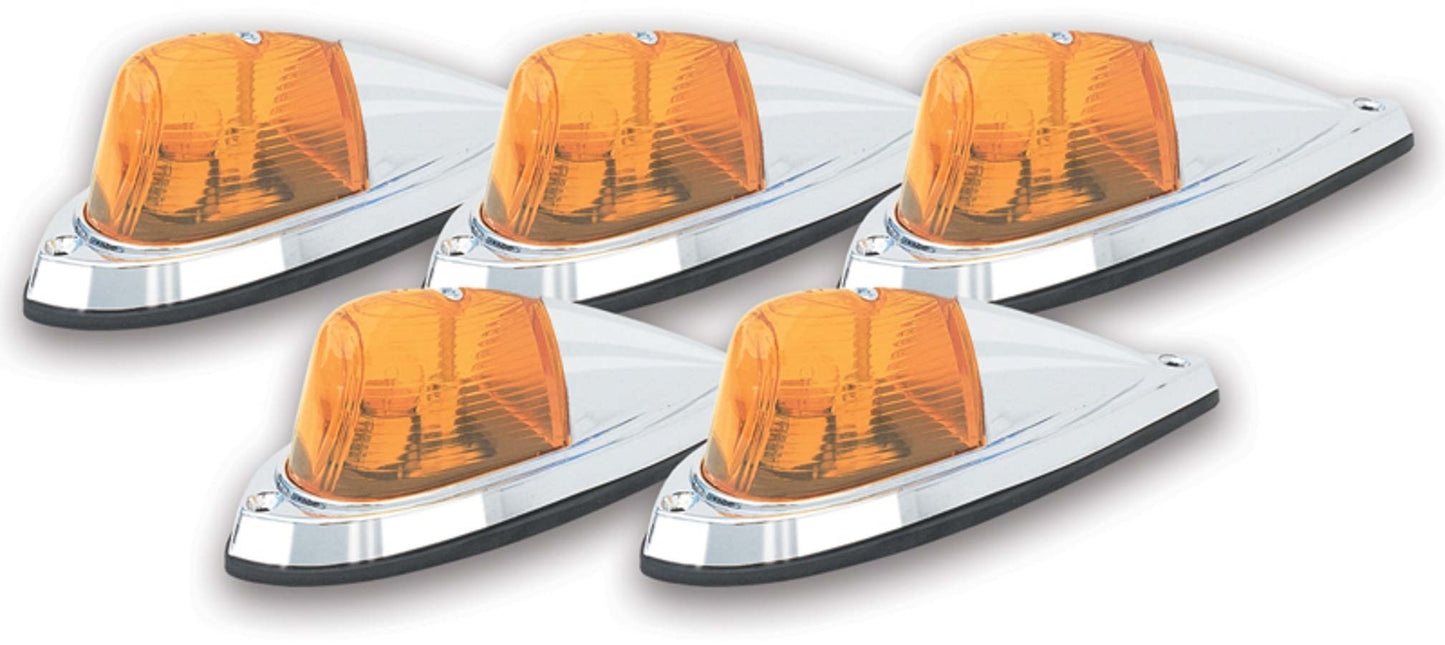 5 PC CAB ROOF LIGHT KIT AMBER