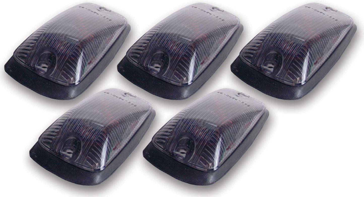5 PC CAB ROOF LIGHT KIT SMOKE