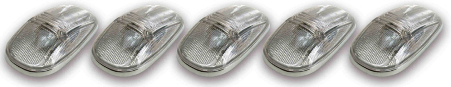 5 PC CAB ROOF LIGHT KIT CLEAR